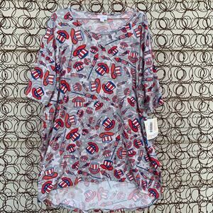 LuLaRoe Irma 4th of July Americana NWT Medium
